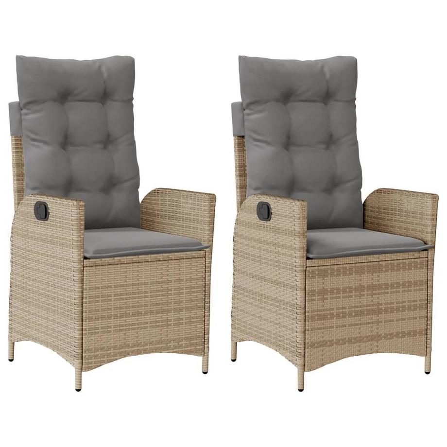 VidaXL Gartensessel verstellbar poly-rattan  