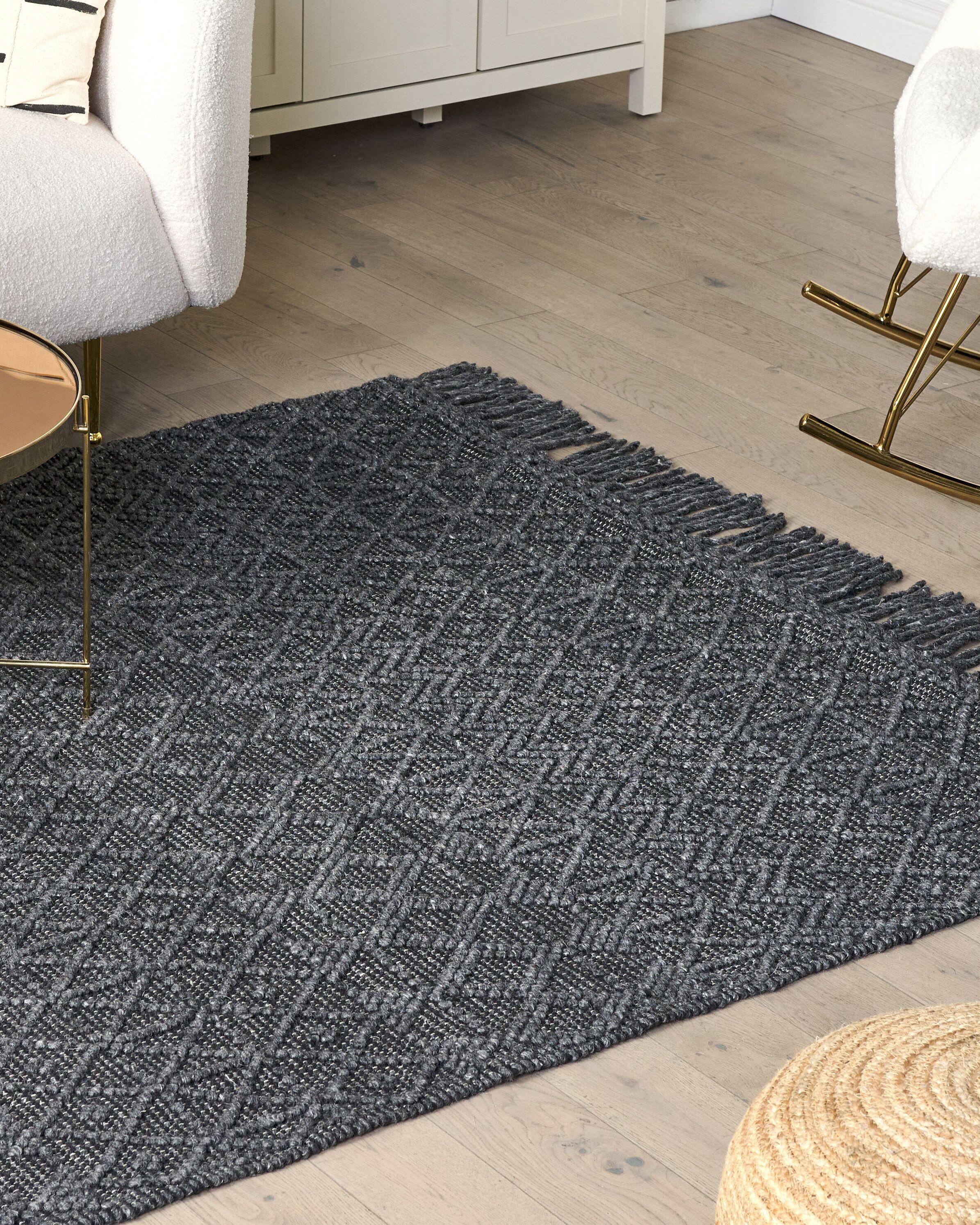 Beliani Tapis en Laine Boho ALUCRA  