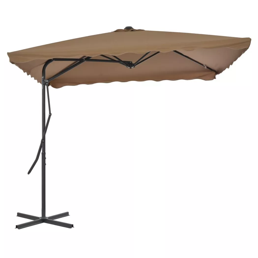 VidaXL - ombrellone, One Size, Beige