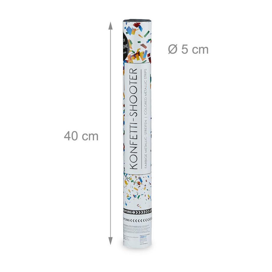 B2X  Konfettikanone 40 cm bunt 