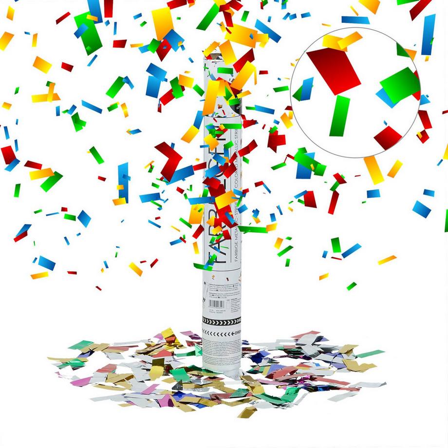 B2X  Konfettikanone 40 cm bunt 