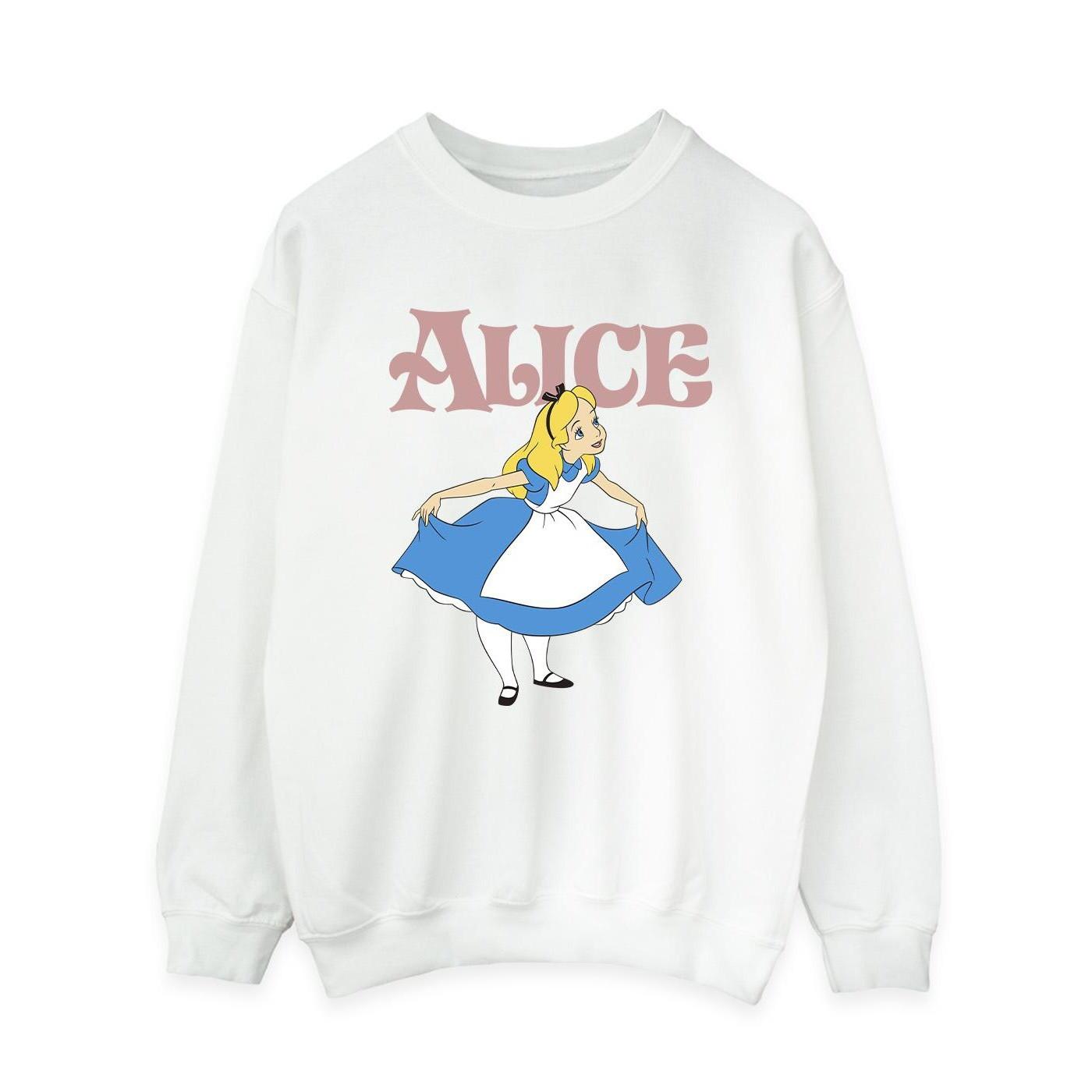 Image of Alice In Wonderland Take A Bow Sweatshirt Damen Weiss XL