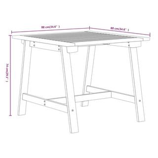 VidaXL Ensemble de salle à manger de jardin bois d'acacia  