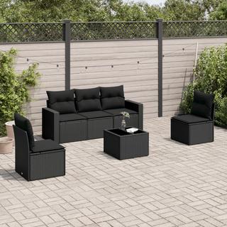 VidaXL Ensemble de canapés de jardin rotin synthétique  