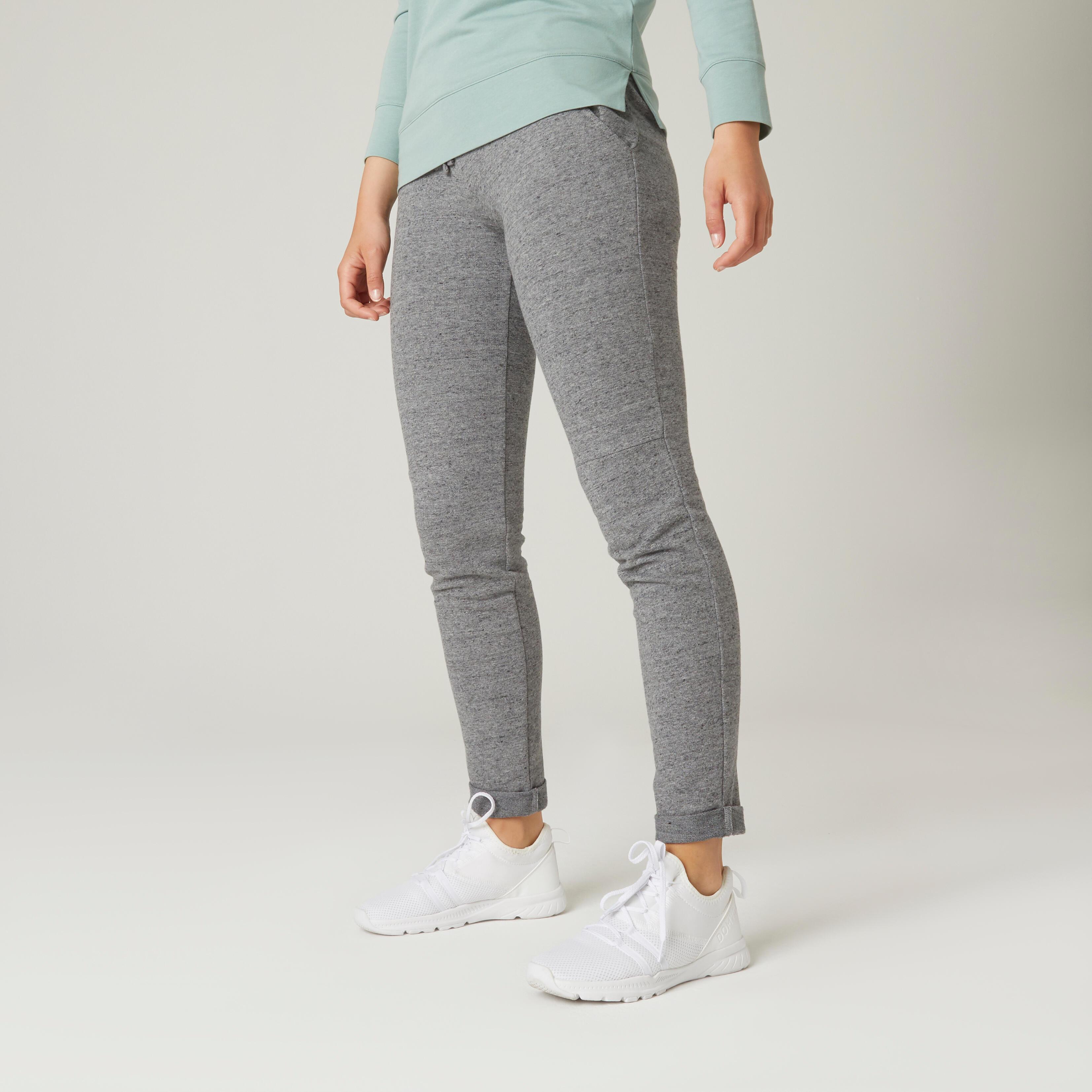 Image of Sporthose - Slim 500 Damen Gewittergrau XXL