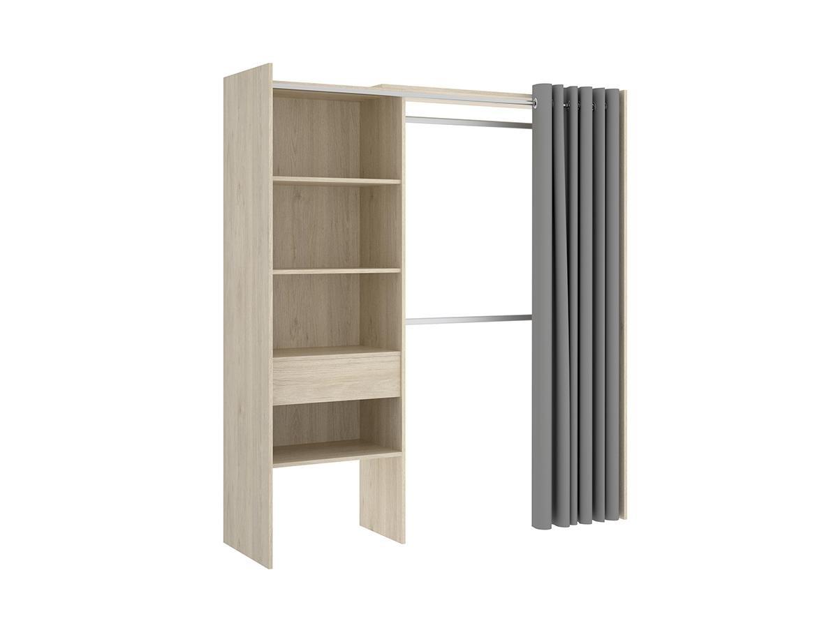 Vente-unique Dressing d'angle extensible GONTRAN L14Chêne  