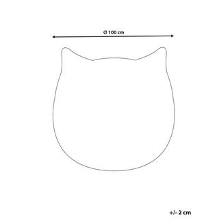 Beliani Tapis enfant en Polyester KITTY  