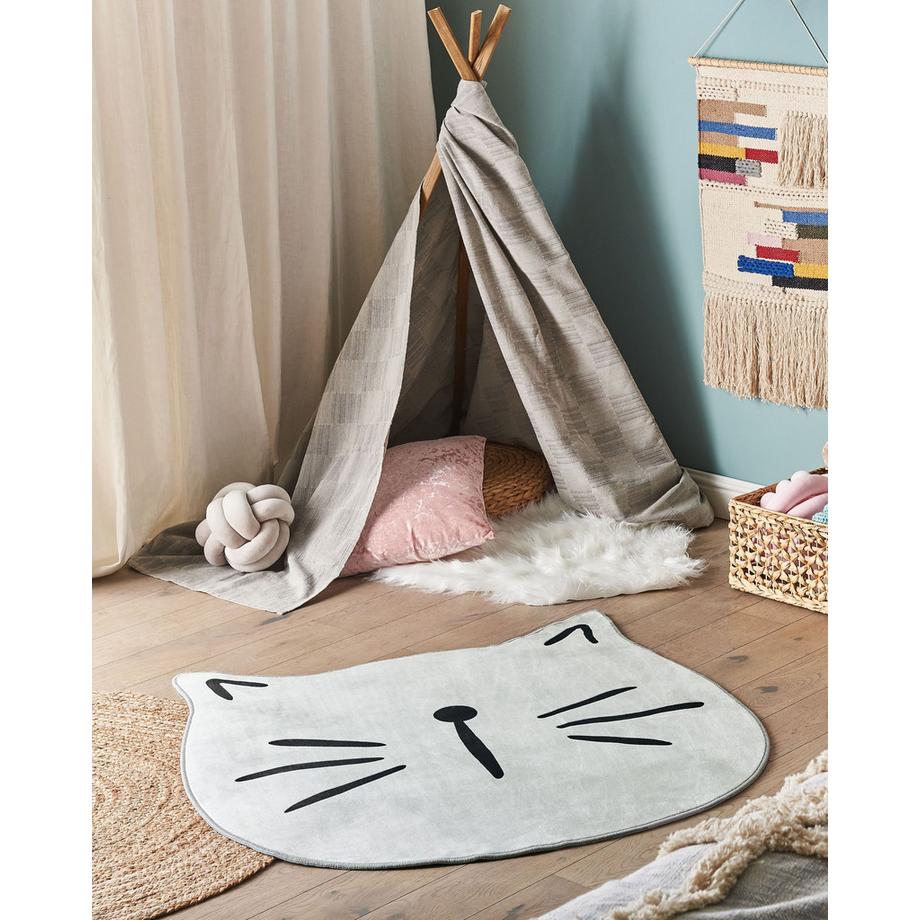 Beliani Tapis enfant en Polyester KITTY  