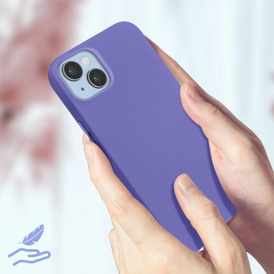 Avizar  Coque iPhone 14 Soft Touch Violet 