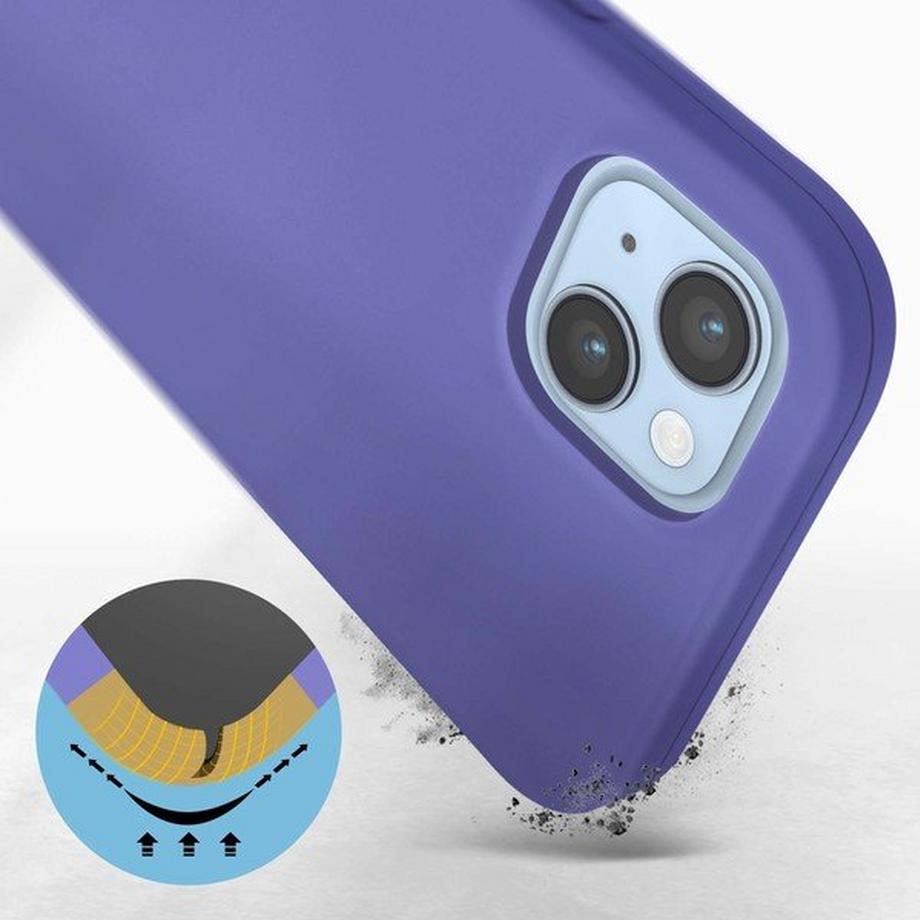 Avizar  Coque iPhone 14 Soft Touch Violet 