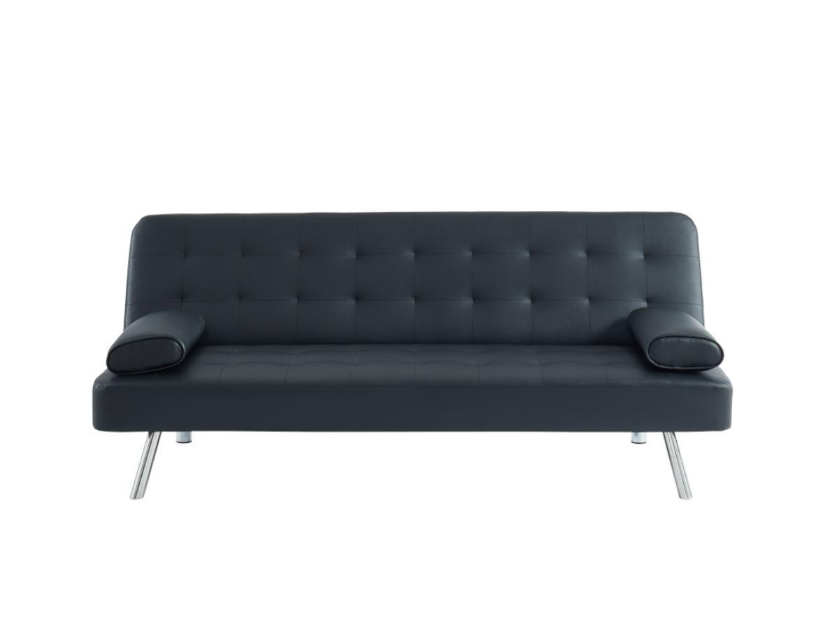 Vente-unique Schlafsofa Klappsofa MICHELLE II Kunstleder  