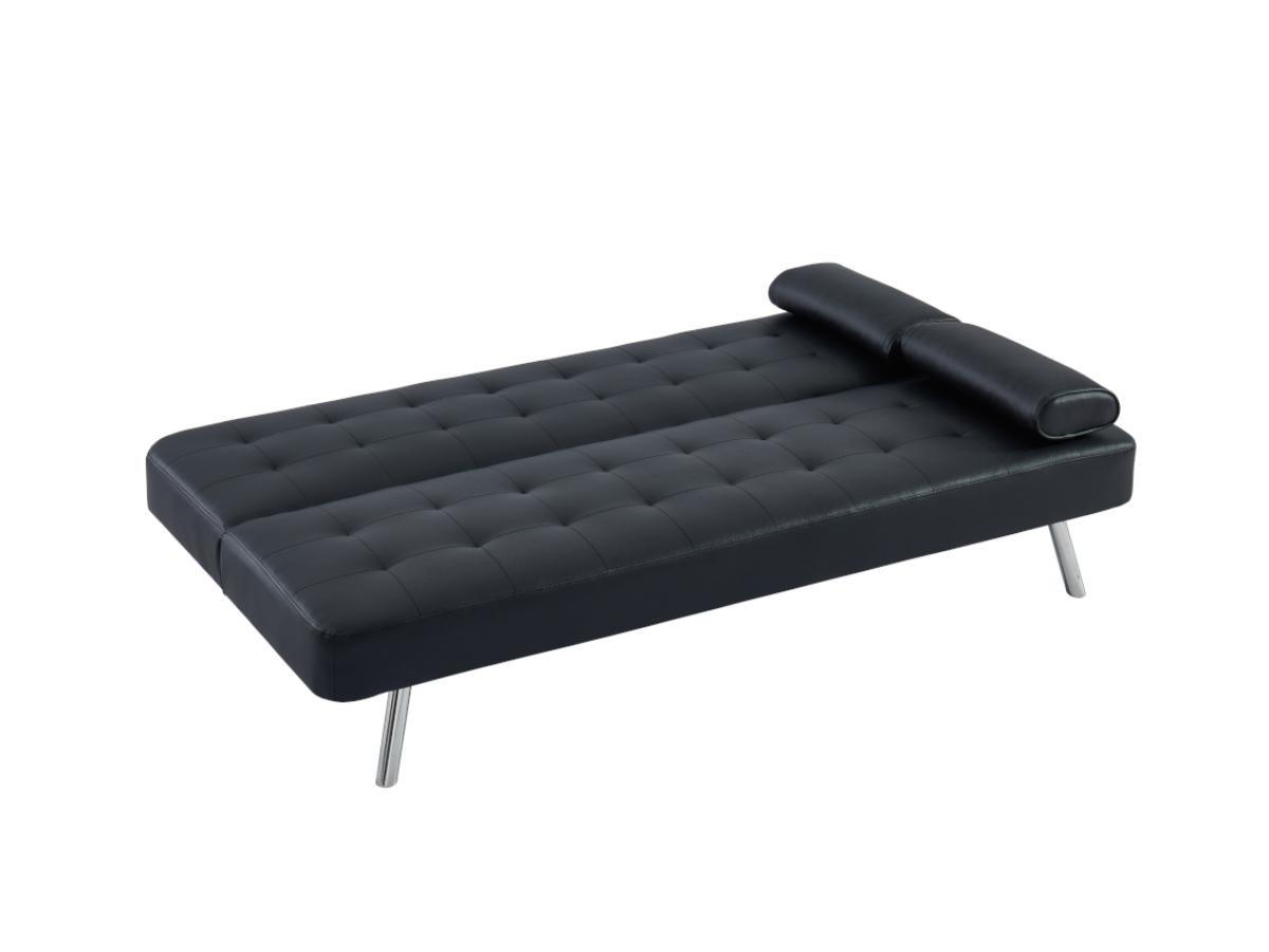 Vente-unique Schlafsofa Klappsofa MICHELLE II Kunstleder  