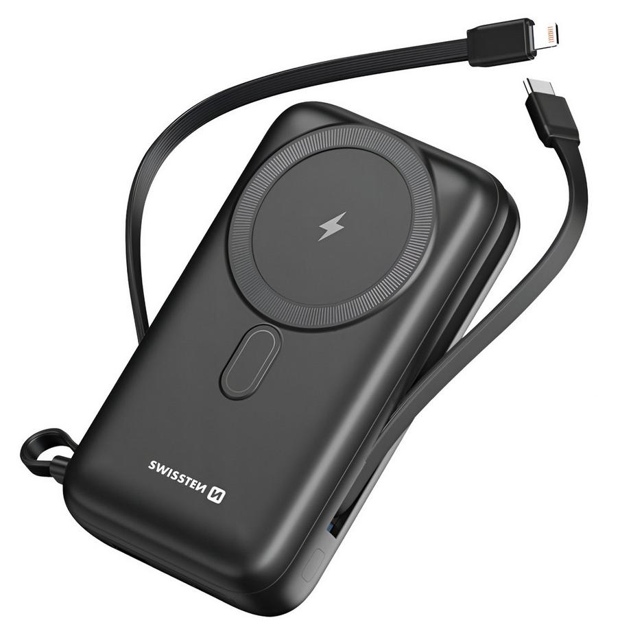 Powerbank MagSafe 20000mAh Swissten nero
