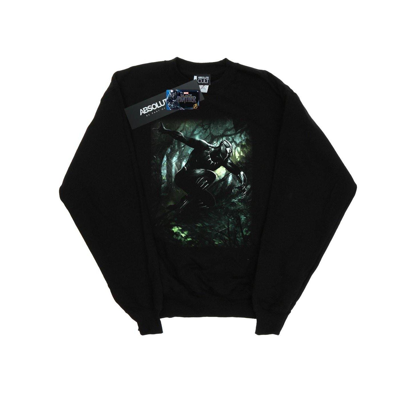 Image of Black Panther Jungle Run Sweatshirt Mädchen Schwarz 152-158