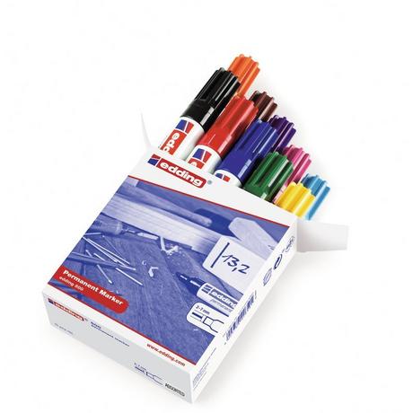 Edding EDDING Permanent Marker 500 2-7mm, 10 Farben ass.  