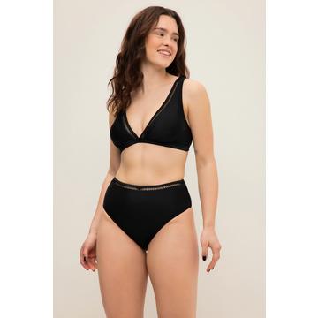 Bas de bikini à bordure scintillante, taille haute