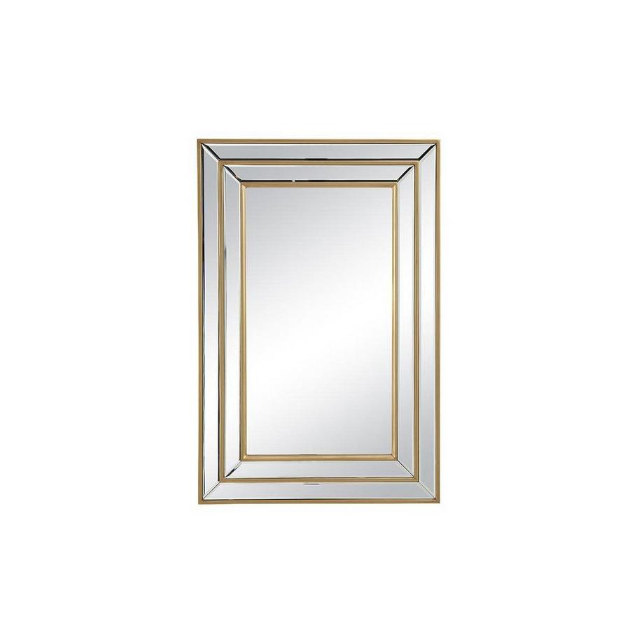 OZAIA Miroir biseauté en bois d'eucalyptus BAKOU Doré  