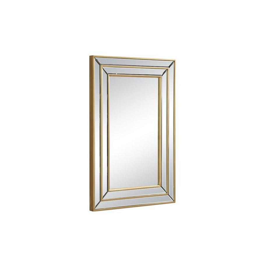 OZAIA Miroir biseauté en bois d'eucalyptus BAKOU Doré  