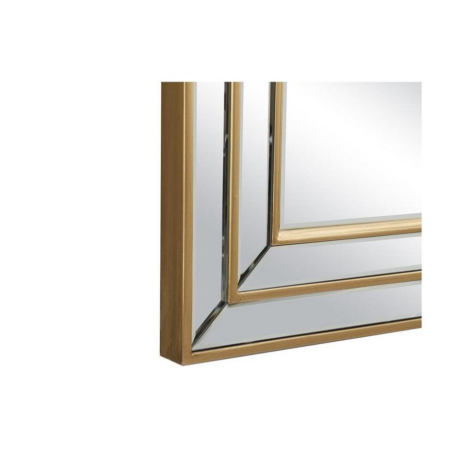 OZAIA Miroir biseauté en bois d'eucalyptus BAKOU Doré  