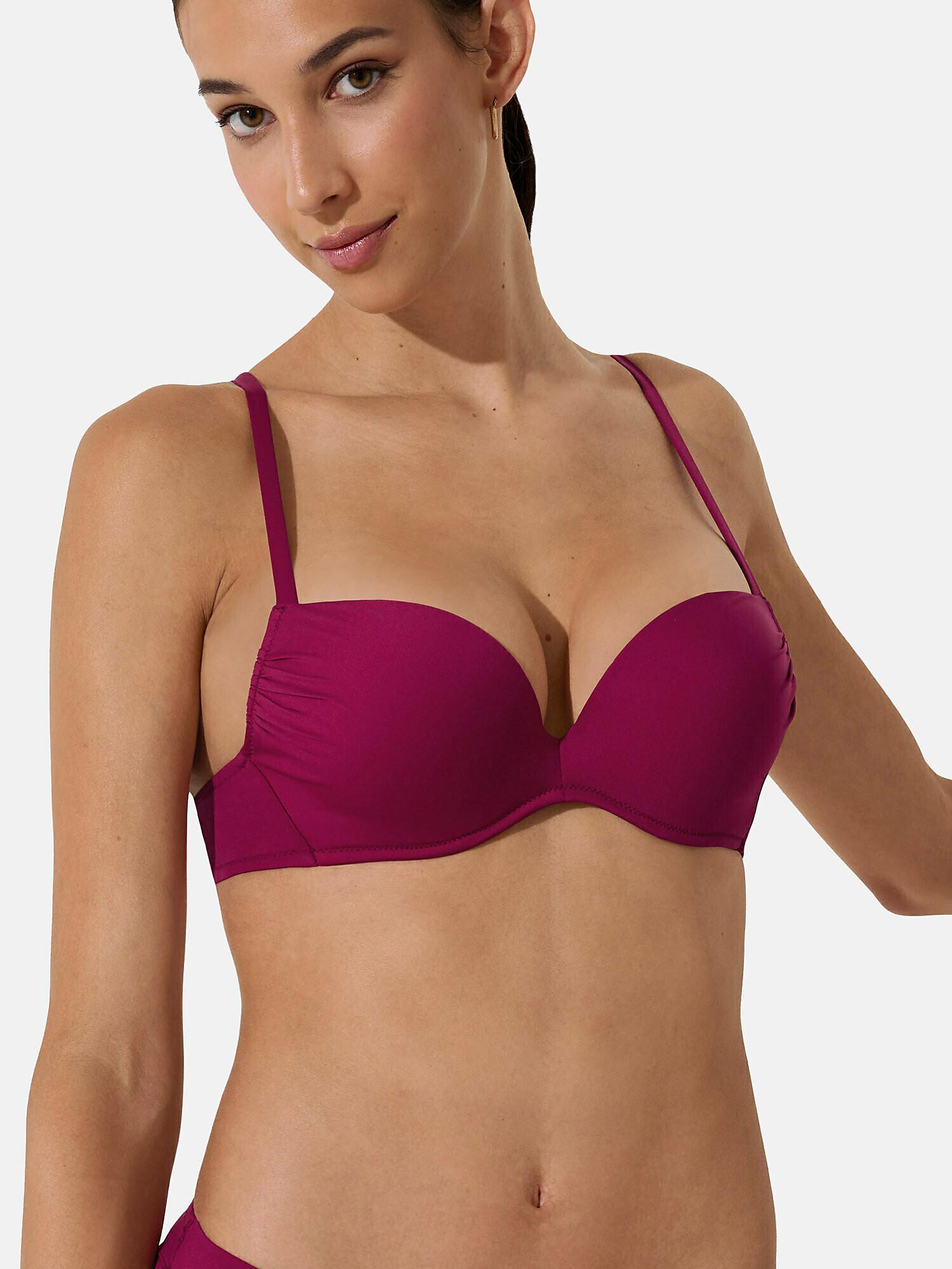 Image of Push-up-badeanzug-oberteil Palma Damen Violett C/40