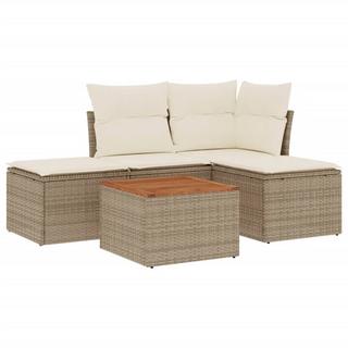 VidaXL set divano da giardino Polirattan  