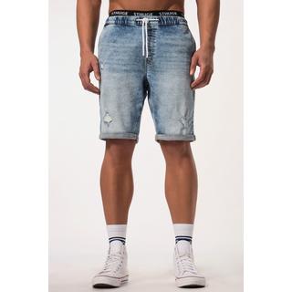 Sthuge  Bermuda di jeans con FLEXLASTIC® ed effetto sdrucito, fino alla tg. 8XL 