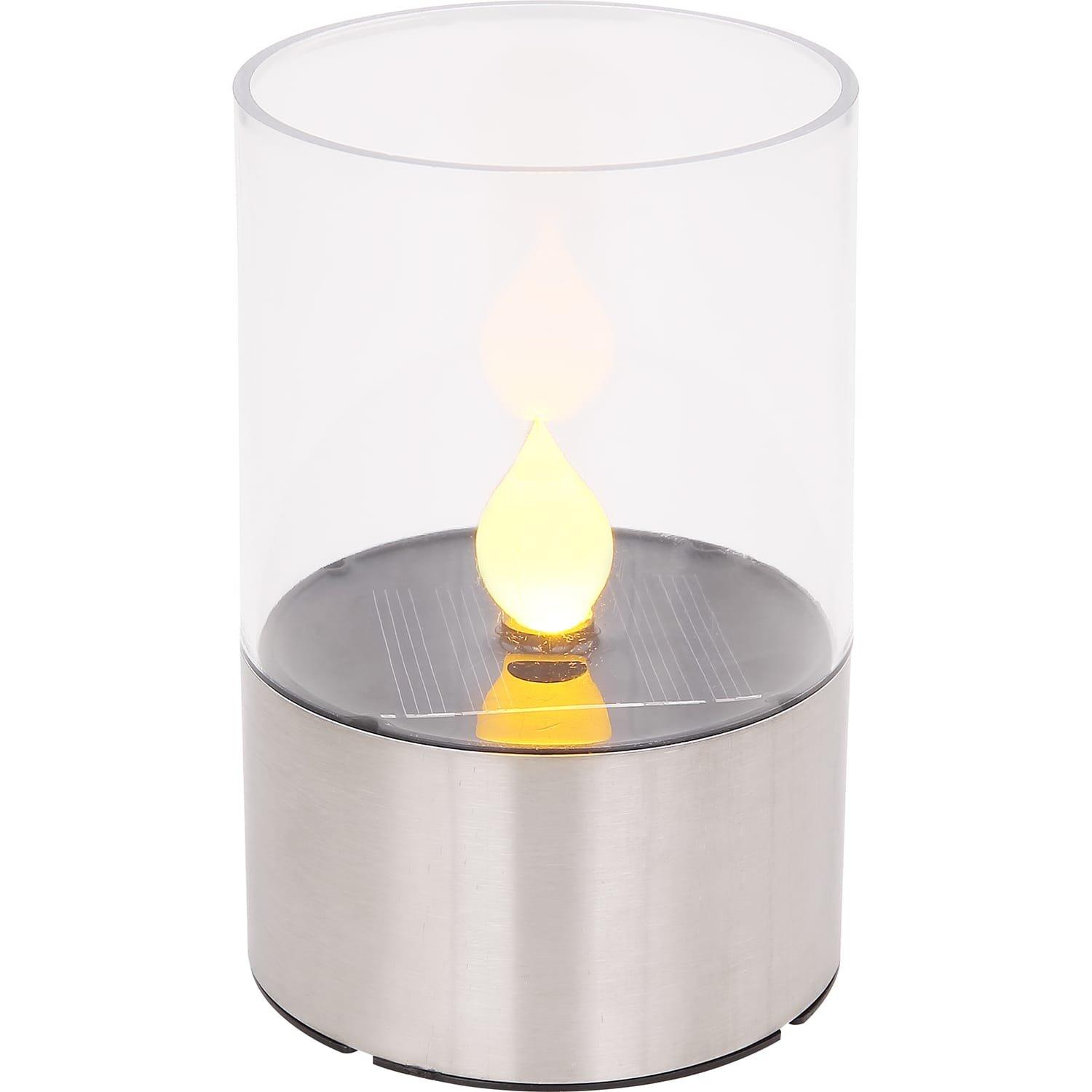Image of Solarleuchte Edelstahl 1xLED Klar 8x8x11 Solarleuchte Edelstahl 1xLED Klar 8x8x11