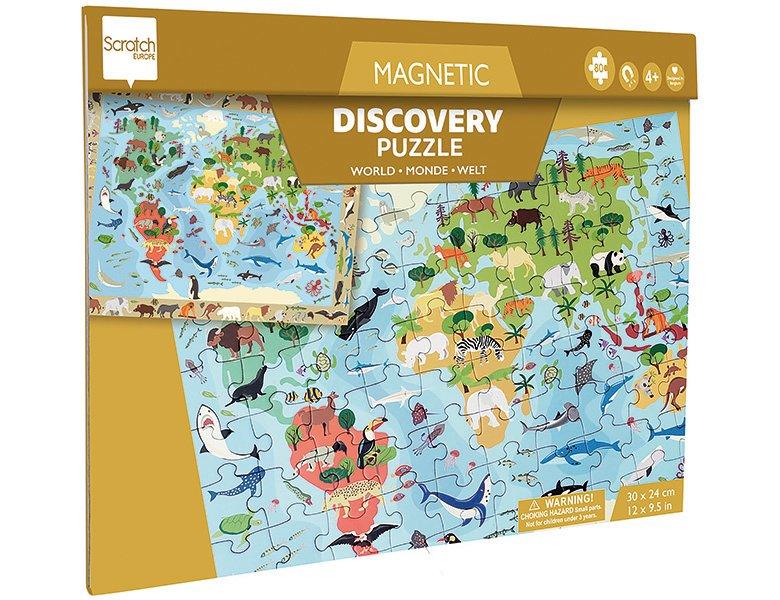 Image of Puzzle Magnet Puzzle Welt gross (80Teile)