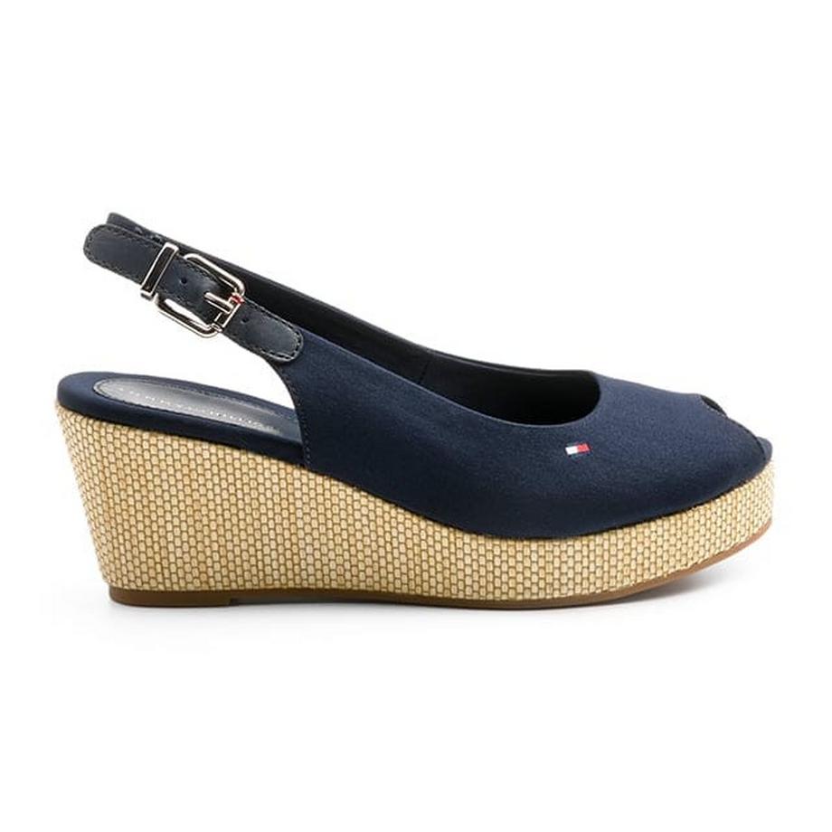 TOMMY HILFIGER  ICONIC ELBA SLING BACK WEDGE 