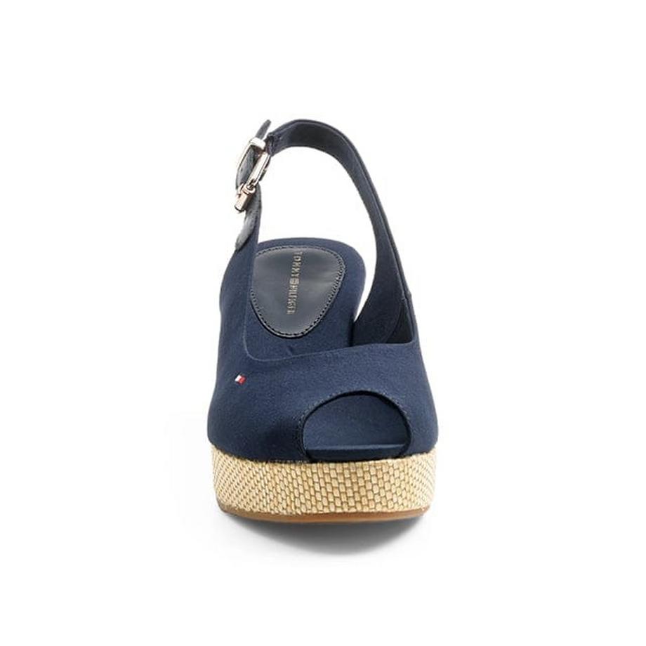 TOMMY HILFIGER  ICONIC ELBA SLING BACK WEDGE 