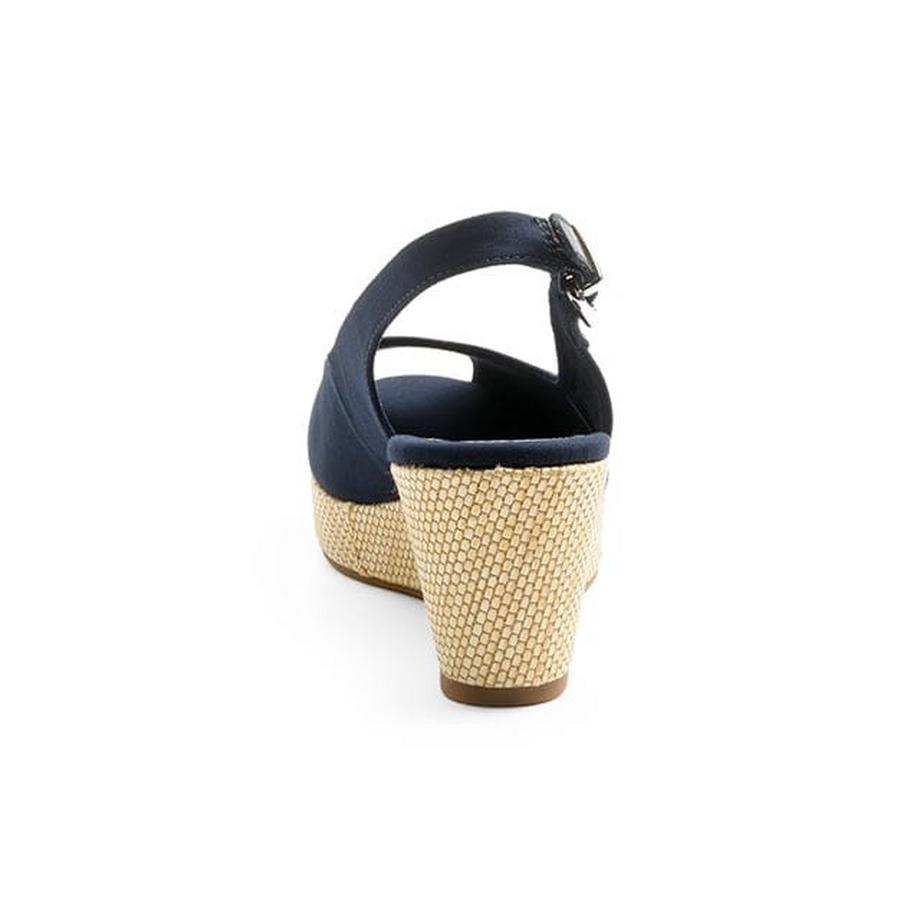 TOMMY HILFIGER  ICONIC ELBA SLING BACK WEDGE 