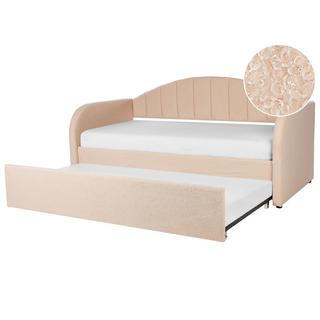 Beliani Letto estraibile en Bouclé Moderno EYBURIE  