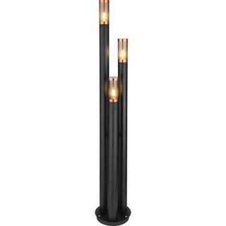 mutoni Lampe d'extérieur Boston en acier inoxydable noir 3xE27  