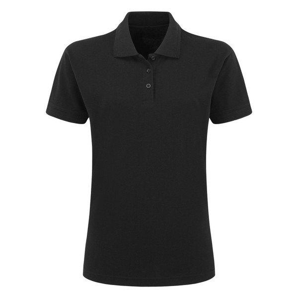 Image of Poloshirt Damen Schwarz 46