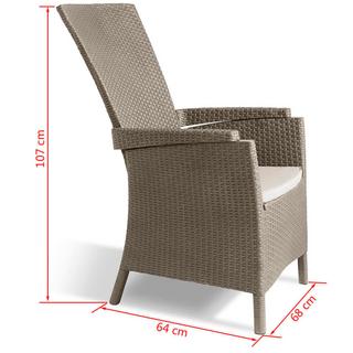 Keter Chaise inclinable de jardin plastique  