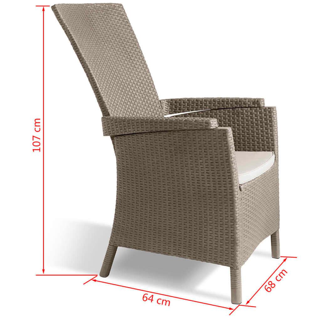 Keter Chaise inclinable de jardin plastique  