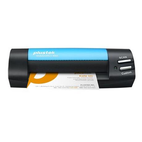 Plustek  Plustek MobileOffice S602 Visitenkartenscanner 1200 x 1200 DPI A6 Schwarz, Blau 