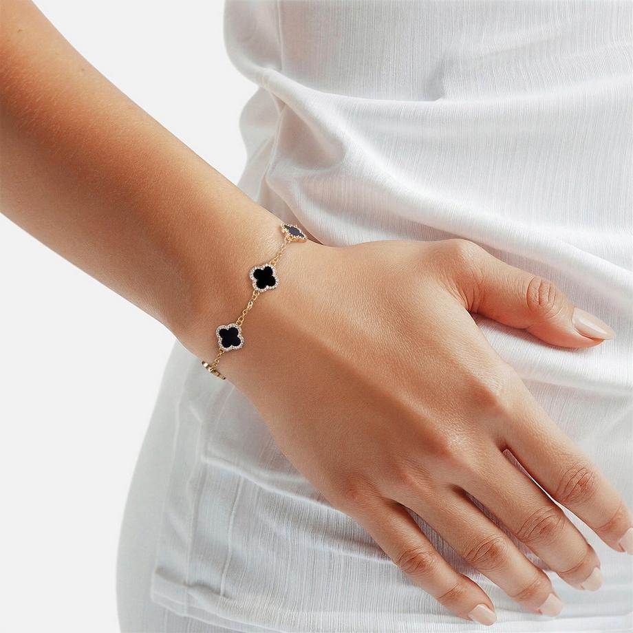Lulu & Jane  Bracelet trèfle 