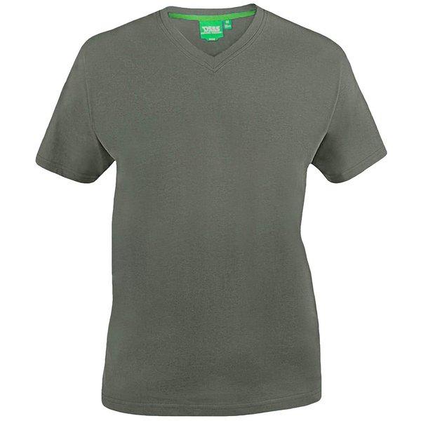 Image of Tshirt Signature 2 Mit Vausschnitt, King Size, Herren Khaki 8XL