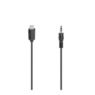 hama  Audio-Kabel, USB-C-Stecker3,5-mm-Klinken-Stecker, Stereo, 0,75 m 