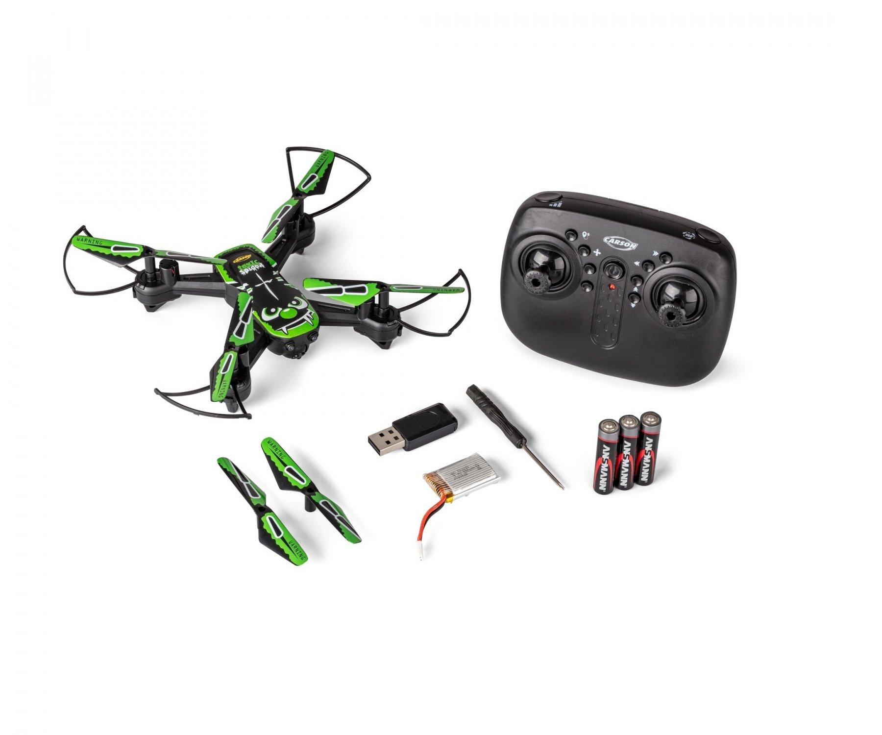 Carson  Carson X4 Quadcopter Toxic Spider 2.0 4 Rotoren Quadrocopter 300 mAh Schwarz, Grün 