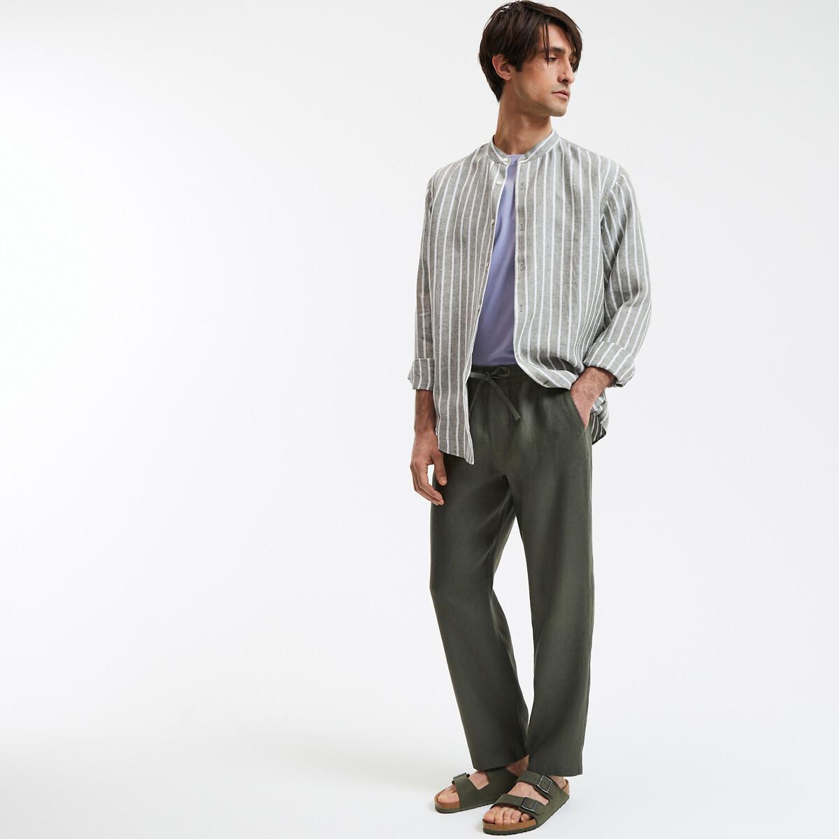 La Redoute Collections Leinen Straight Leg Hose  