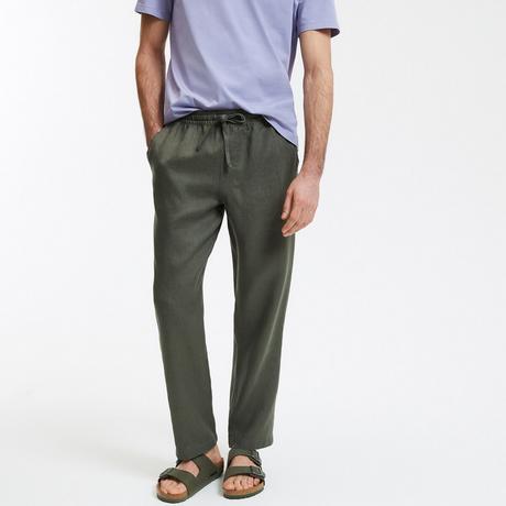 La Redoute Collections Leinen Straight Leg Hose  