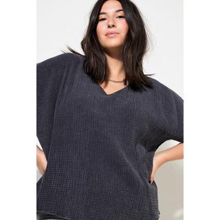 Studio Untold  Blouse oversize, mousseline, décolleté en V 