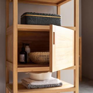 Tikamoon Colonne en teck massif Arty  