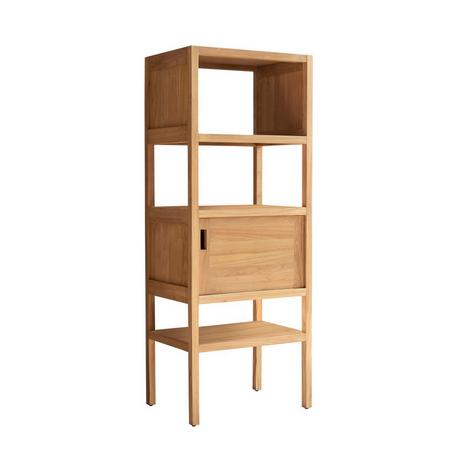 Tikamoon Colonne en teck massif Arty  