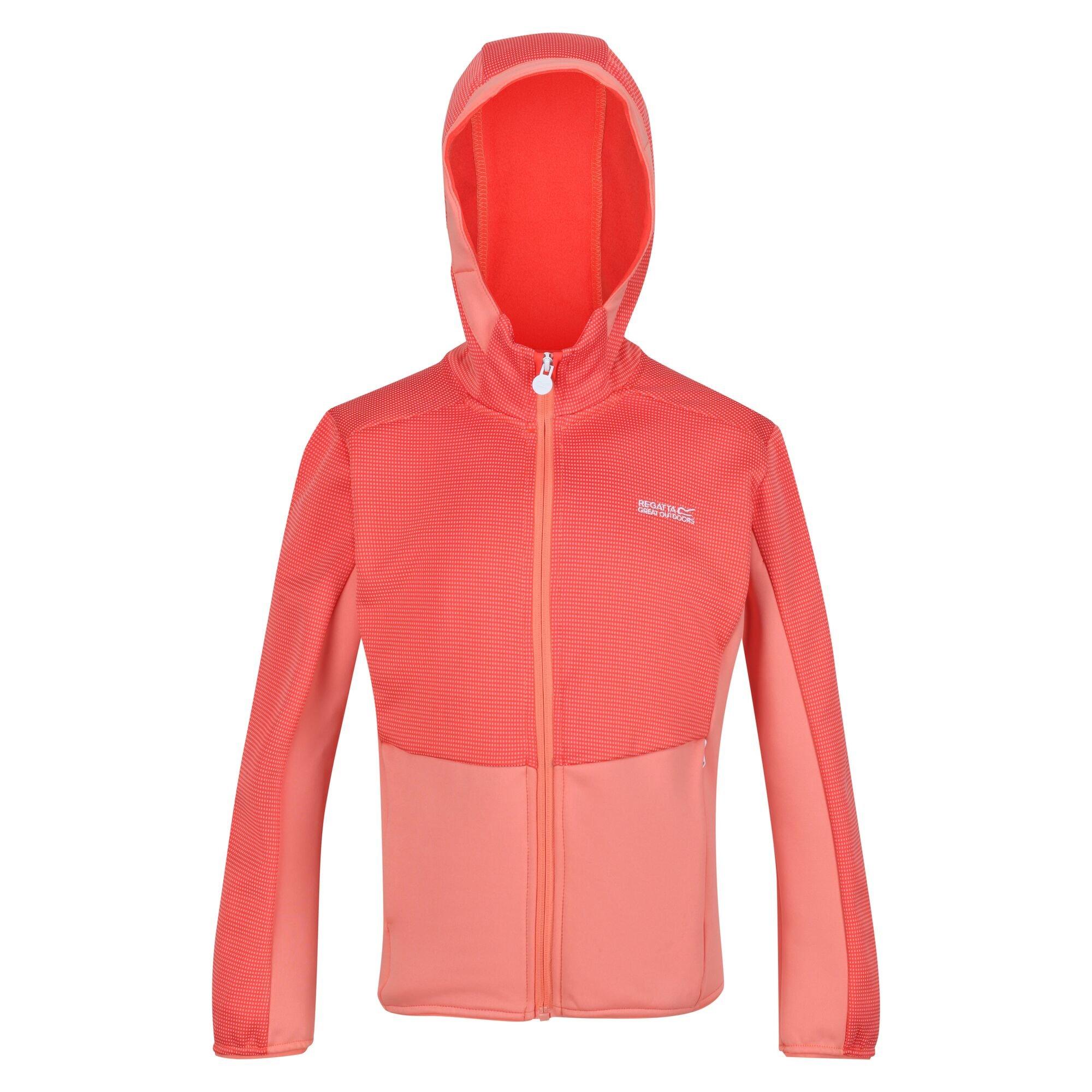 Image of Highton Fleecejacke Durchgehender Reißverschluss Jungen Pink 164