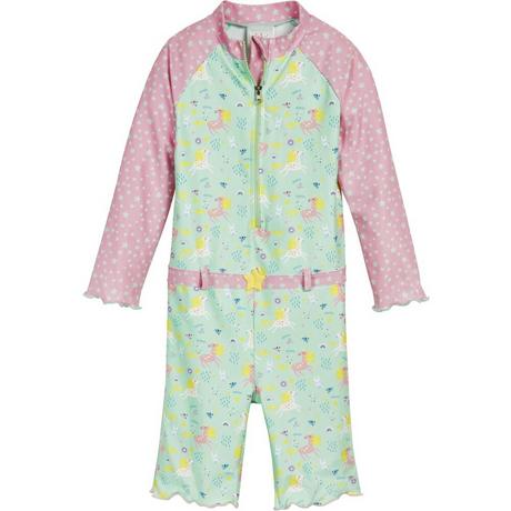 Playshoes  maillot de bain 1 pièce bras 1/1 avec protection uv bébé fille unicorn 