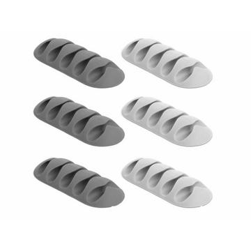 Kabelhalter 2x3 Stück, Durchführungen 6 Stück