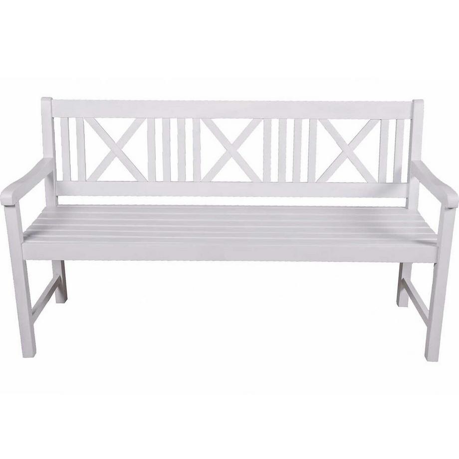 Gartenbank Malmö Eukalyptus weiss 154